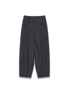 NAMESAKE - Lamar Zip Carrot Wide Trousers - AW25 - ASH GREY